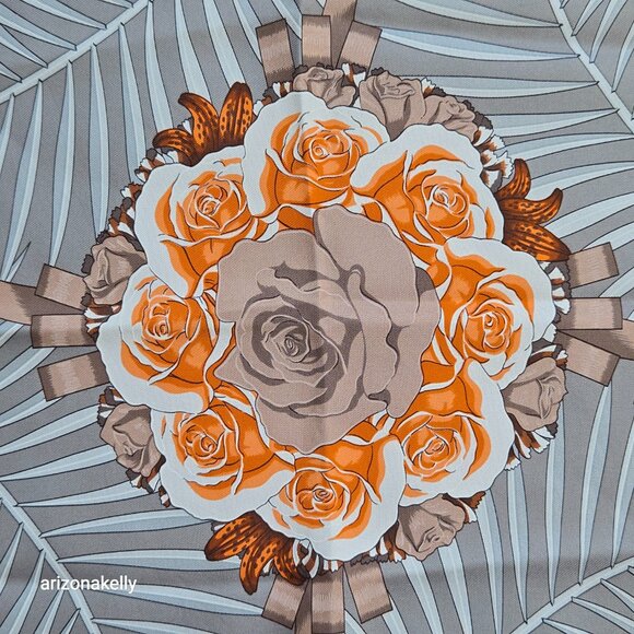 Hermès Fleurs de L’Opera Carré Silk Scarf By Julia Abadie - Picture 5 of 11